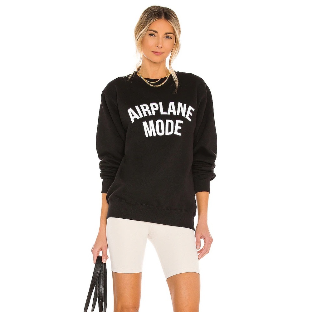 Departure Airplane Mode Sweatshirt in Black